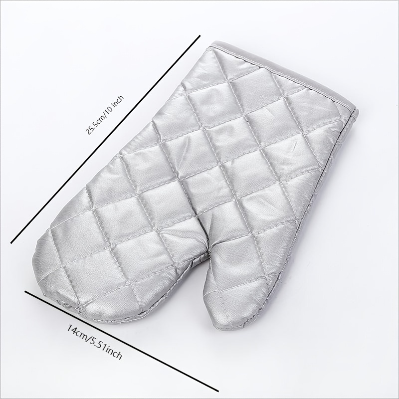 Oven Mitts Quilted Terry Cloth Lining Extra Long - Temu