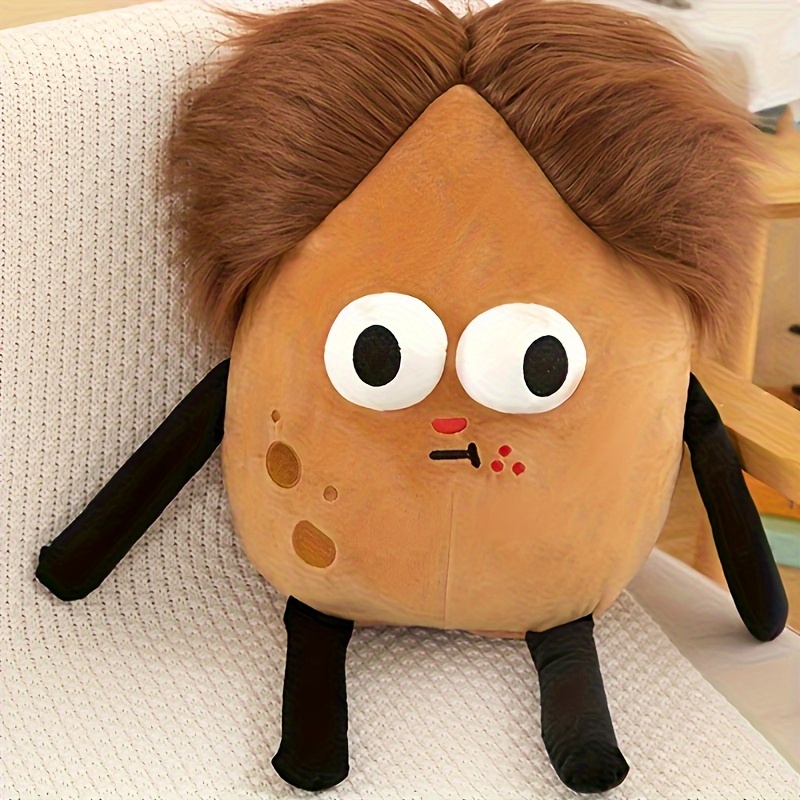 Pou Plush Toy, 7.87 Inch Hot Game Cute Pou Plushies Stuffed Animal Toy,  Cuddly Emotion Alien Plush Pillow Doll Birthday Gifts for Girls and boys  Game Fans(Brown) 