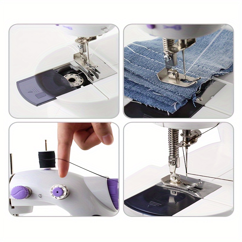  HEEPDD Mini máquina de coser manual, máquina de coser