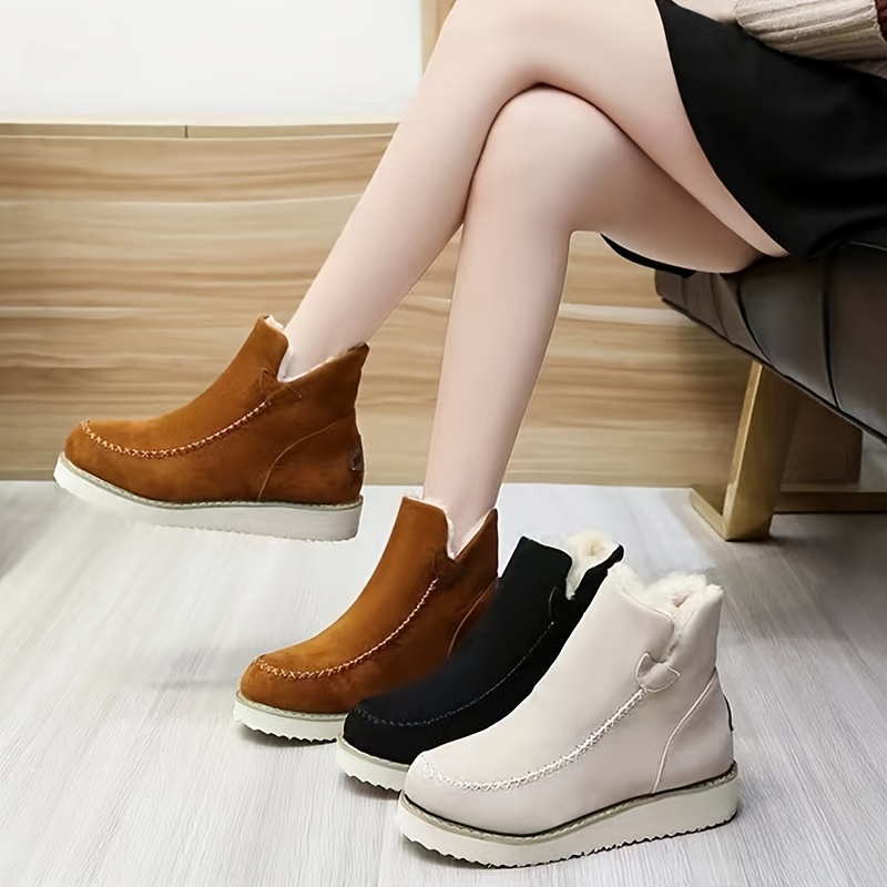 women solid color wedge ankle boots