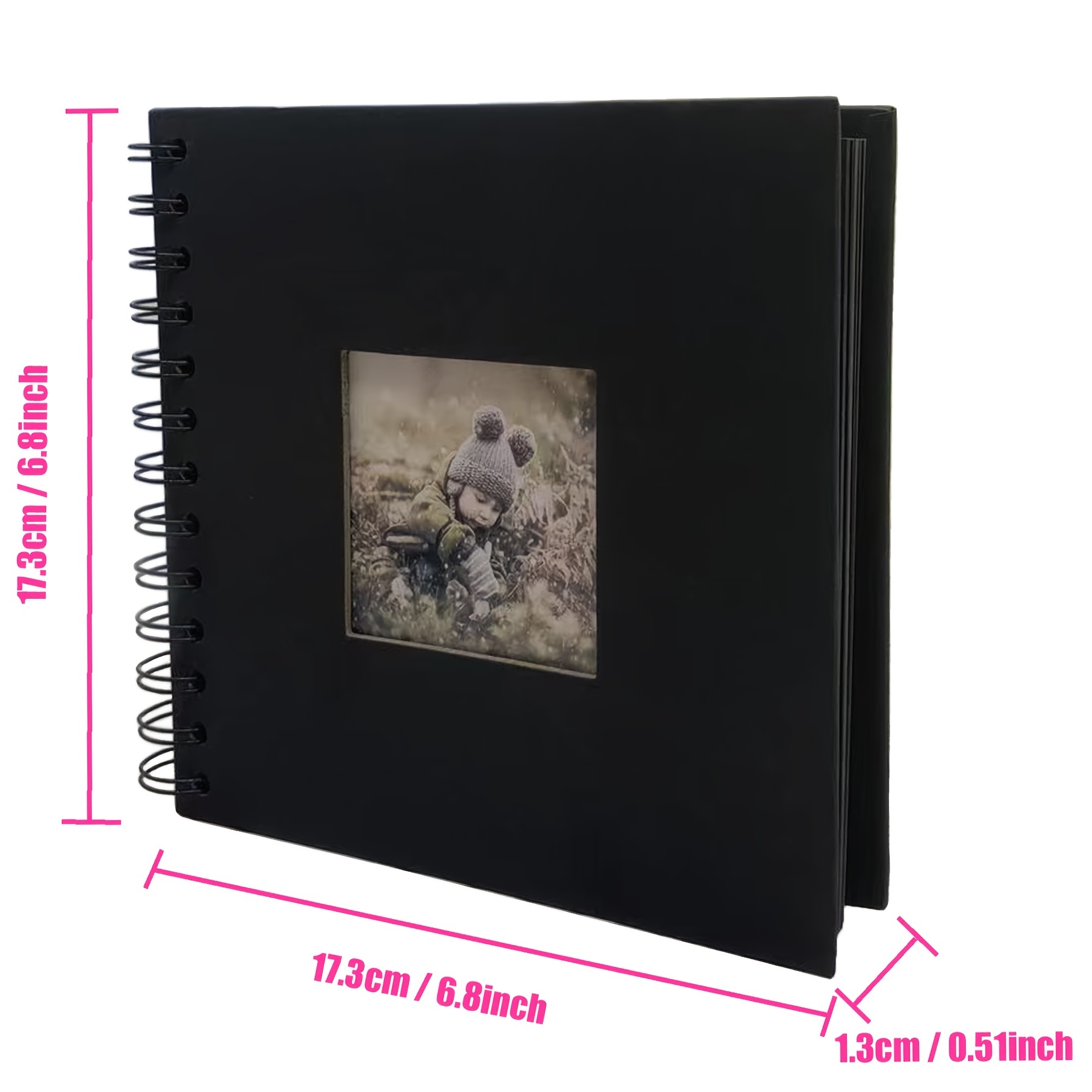 Photo Album Scrapbook 60 Pages Hardcover 8.5 x 11 Inch with