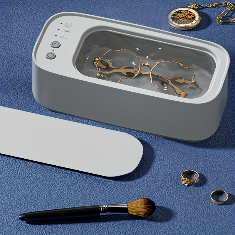 Machine de nettoyage à ultrasons professionnelle - Nettoyeur électronique  de bijoux en argent pour lunettes/dentiers/modèle de bague en diamant avec  réservoir en acier inoxydable pour retenue 