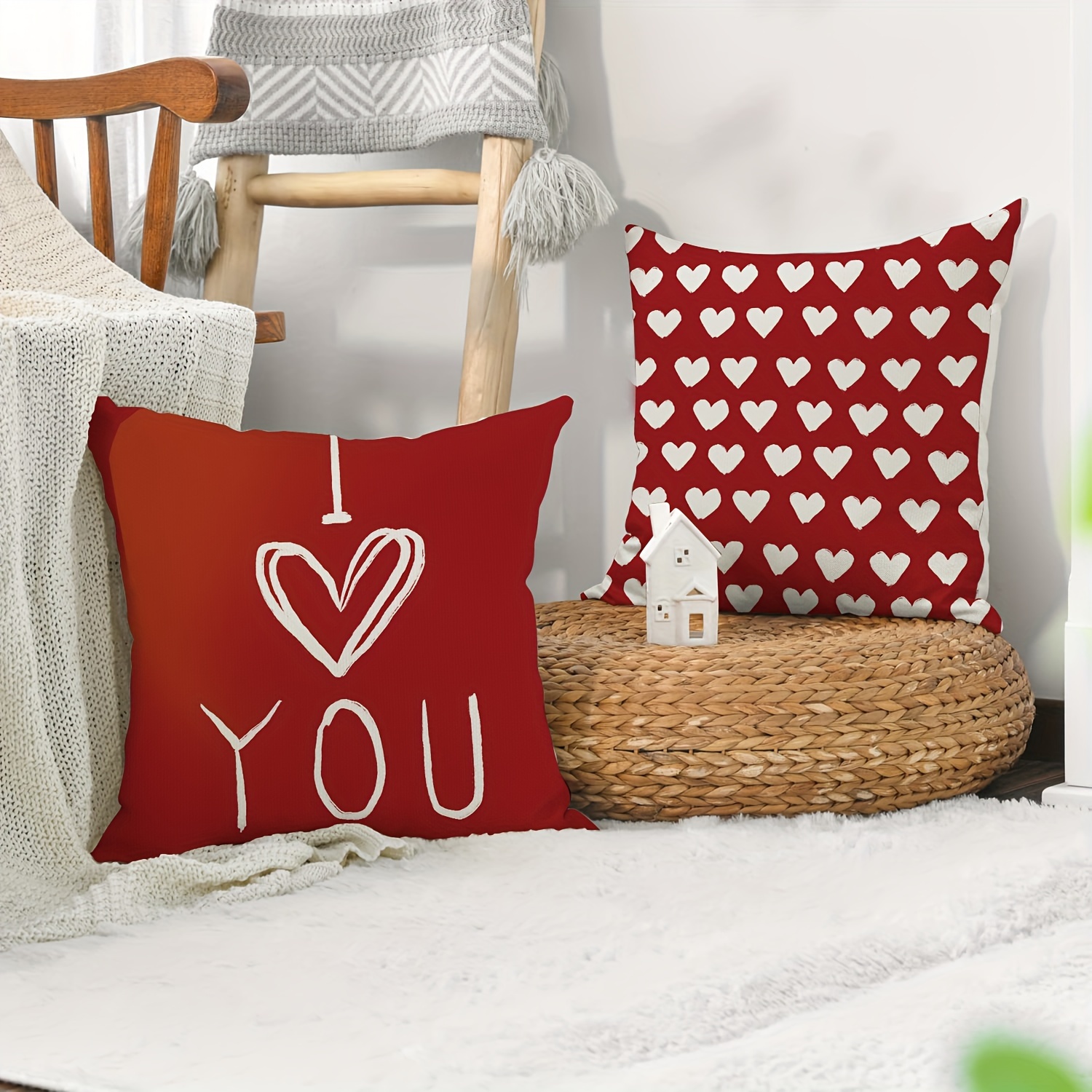 Red Throw Pillow, 18, Sold by at Home