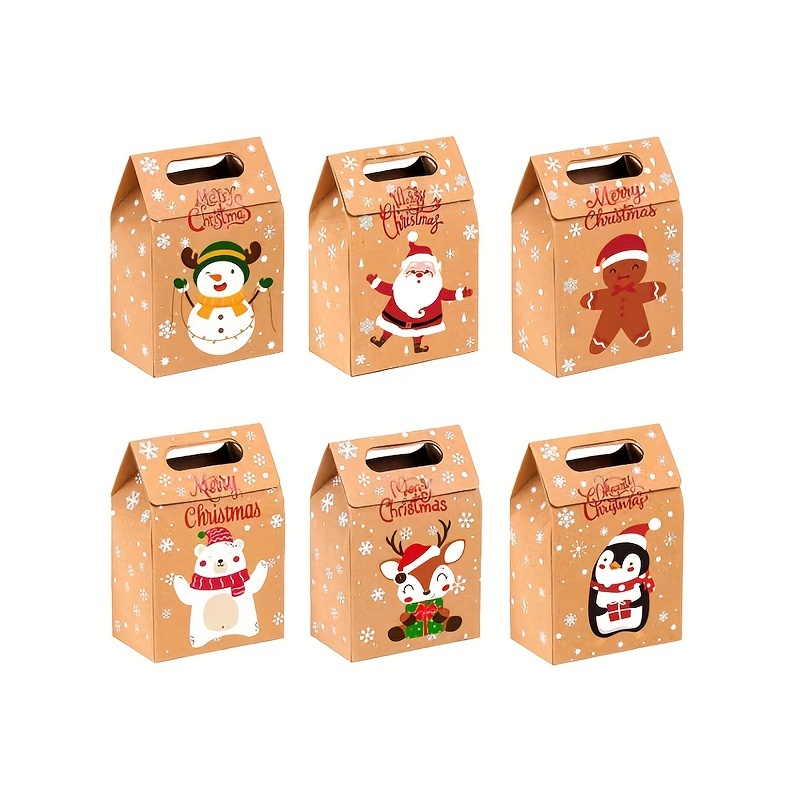 Christmas Candies Treats Boxes For Gift Giving Small Kraft - Temu