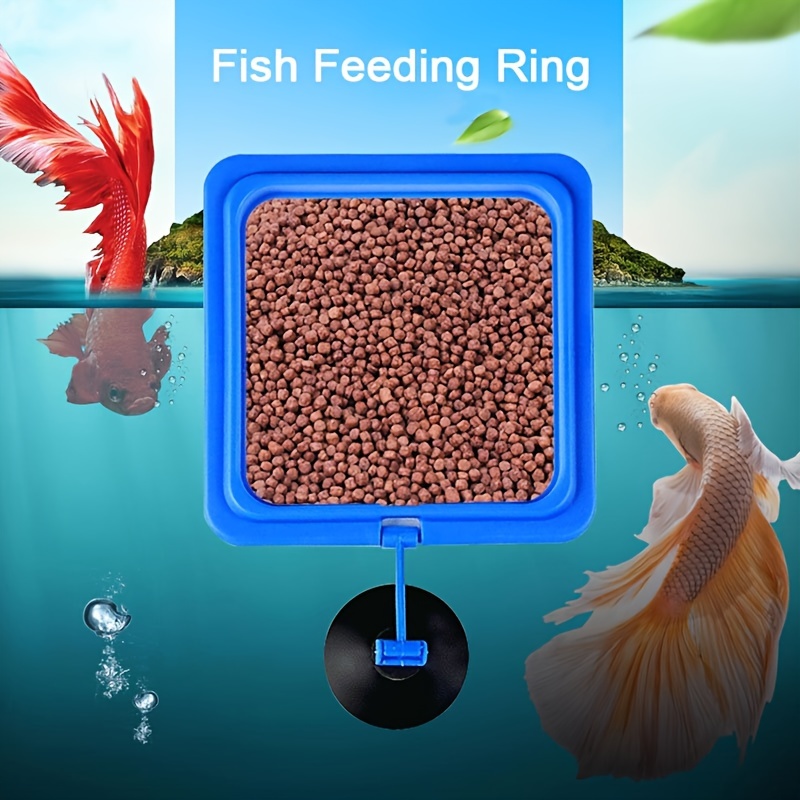 Aquarium Fütterung Ring Fisch Tank Station Schwimm Tablett Feeder