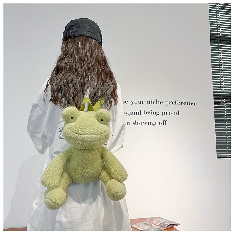 Cute and Safe frog plush backpack, Perfect for Gifting 