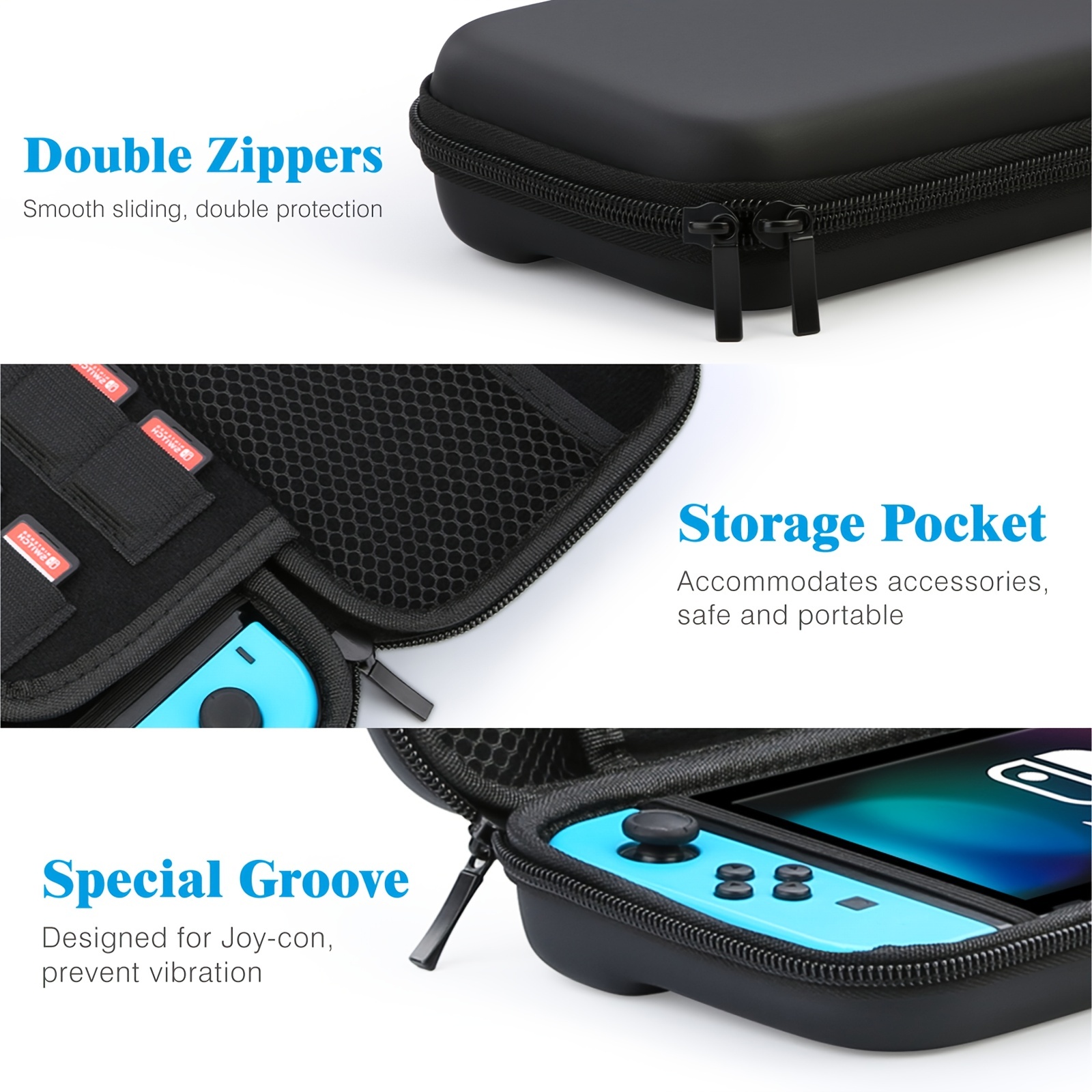portabel waterproof hard storage bag for nintend switch switch oled case portable waterproof hard protective storage bag for nitend switch console game accessories waterproof and fall proof gift for birthday easter boy girlfriends details 4