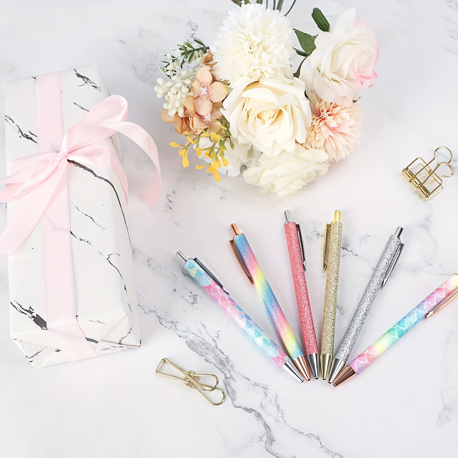 24Pcs Kawaii Cool Mermaid Pens for Women Girl Wedding Ceremony