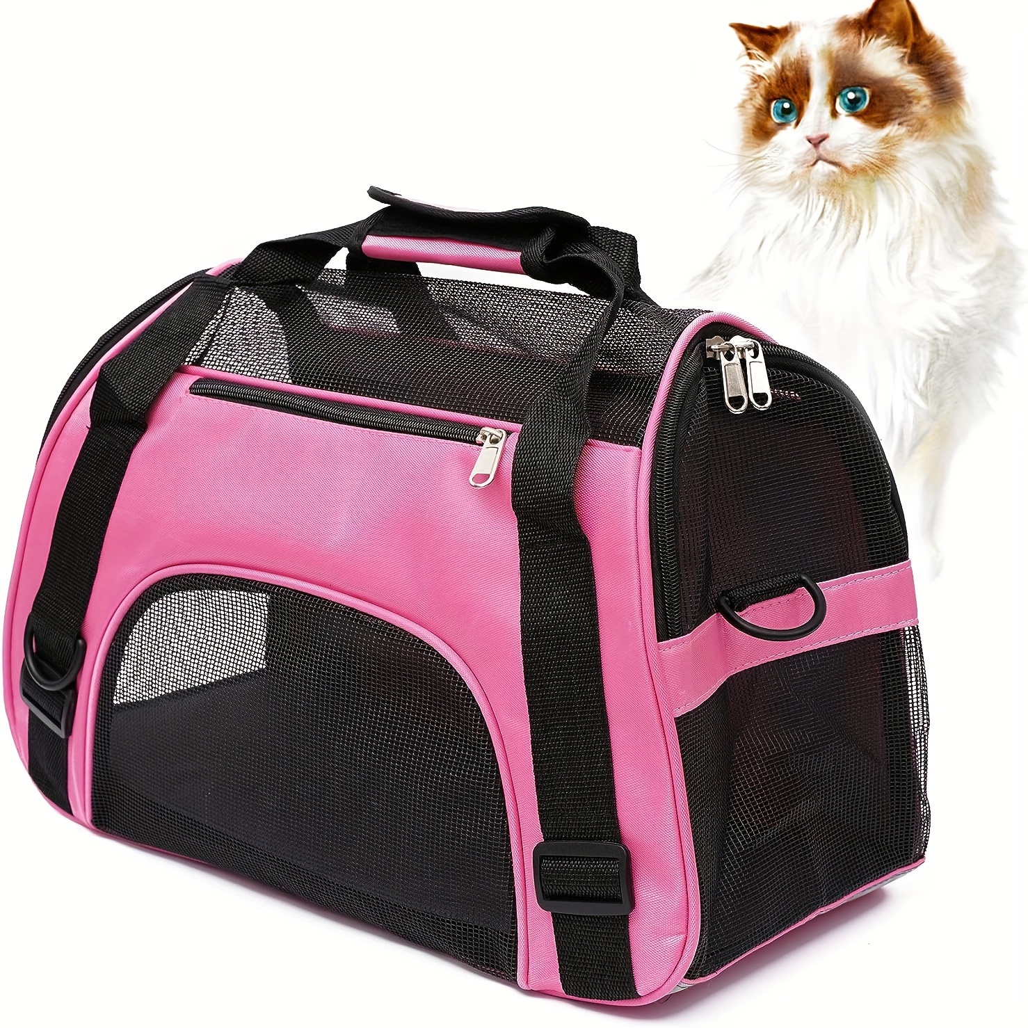 Pet Carrier Bag Small Cats Dog Travel Carriers Portable Pet - Temu ...