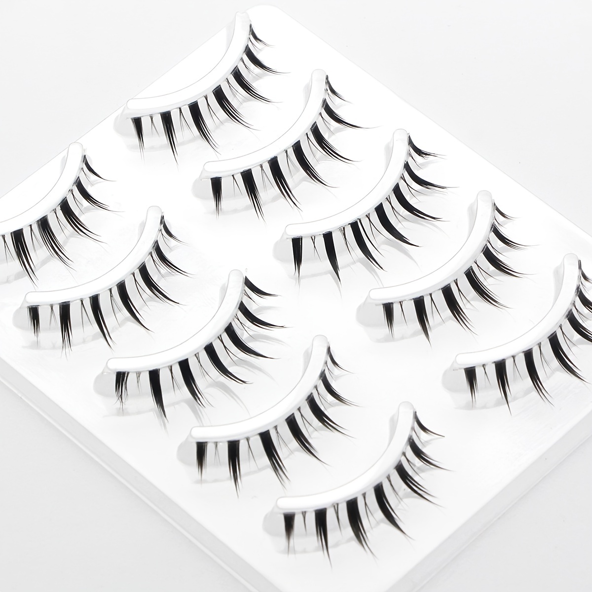 Manga Anime Lashes, Natural Look False Eyelashes, Faux Mink Wispy Fluffy 3d  Volume Eyelashes, Korean Japanese Asian Cosplay Fake Eyelashes, Look Like  Individual Cluster Lashes ( Pack ) - Temu United Kingdom