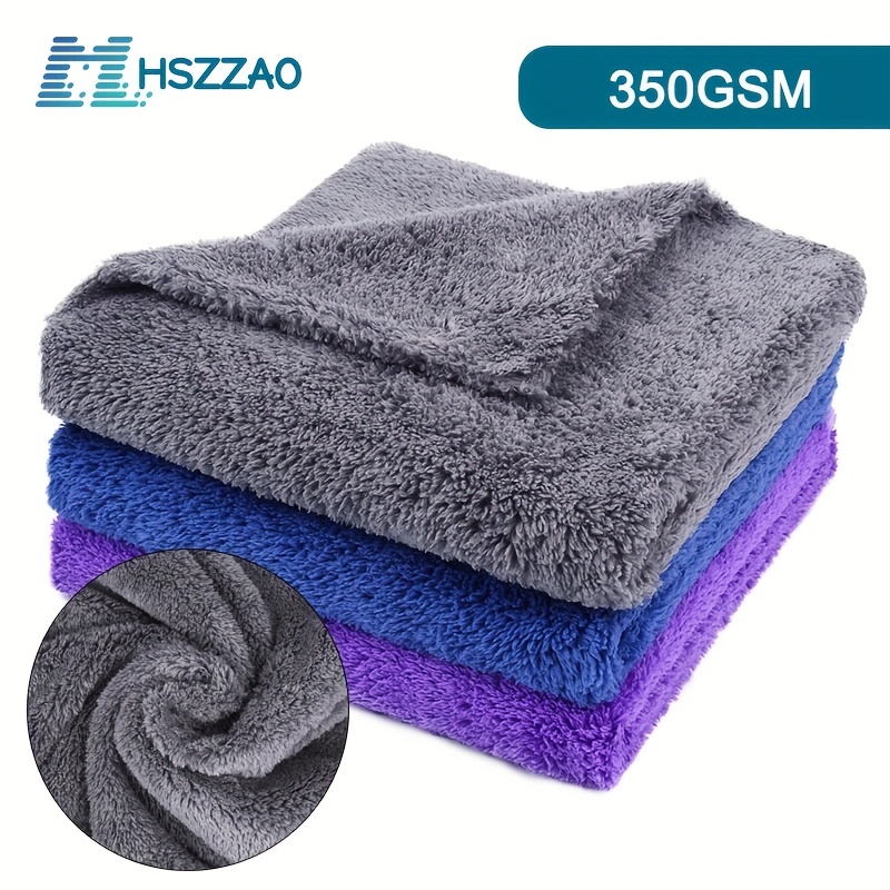 Microfiber Cleaning Towel Big Size Auto Soft Cloth Washing - Temu