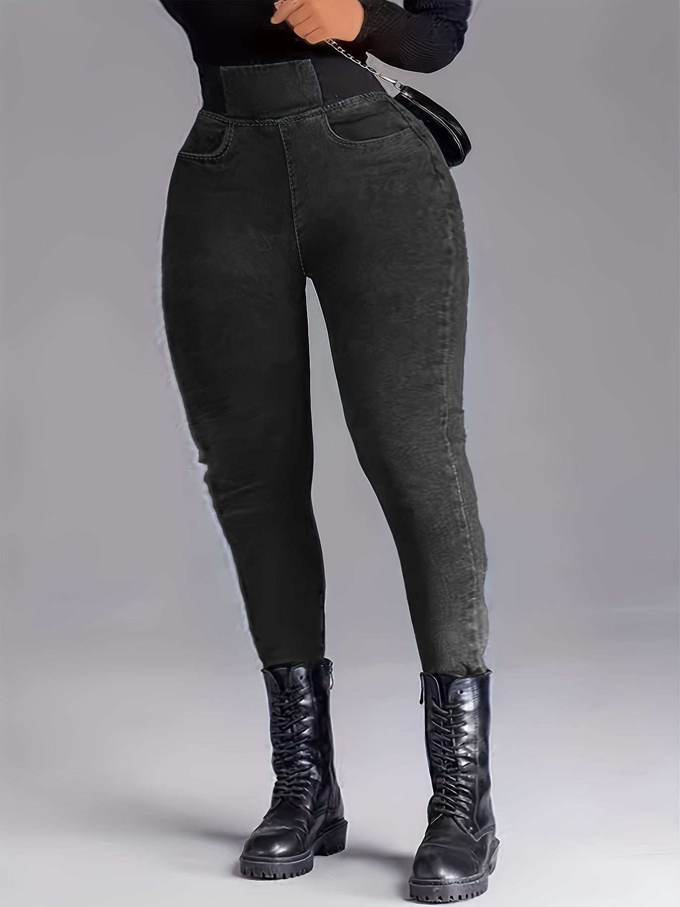  Leggings with Pockets for Women High Waisted Jeggings
