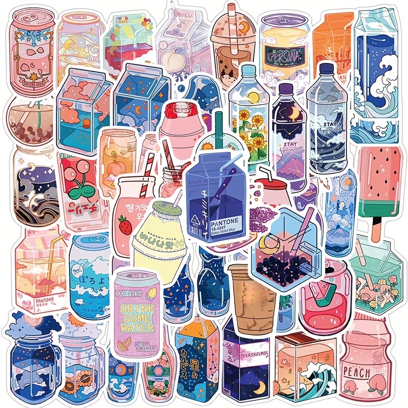 Cute Stickers For Water Bottles Waterproof Vinyl Aesthetic - Temu