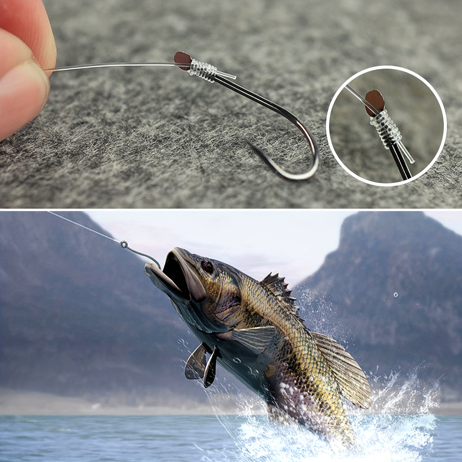 Small Fishing Hooks with Line, Strong Sharp Double Hook Rigs with Barbs,  Pre Tied Fishhooks Already Tie‑in Fishing Wire/Leader, Fish Hook for  Freshwater/Seawater (20 PCS), Hooks -  Canada