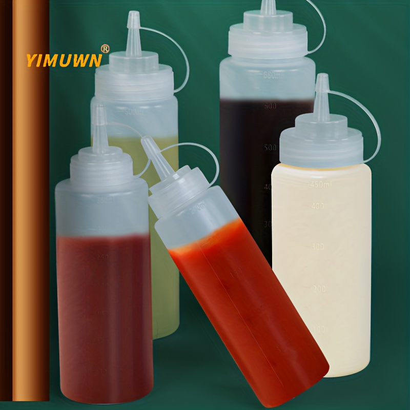 Plastic Squeezy Sauce Bottle Oil Dispenser Bottle Kitchen Accessories