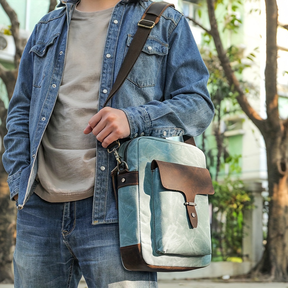 Cowhide messenger clearance bag