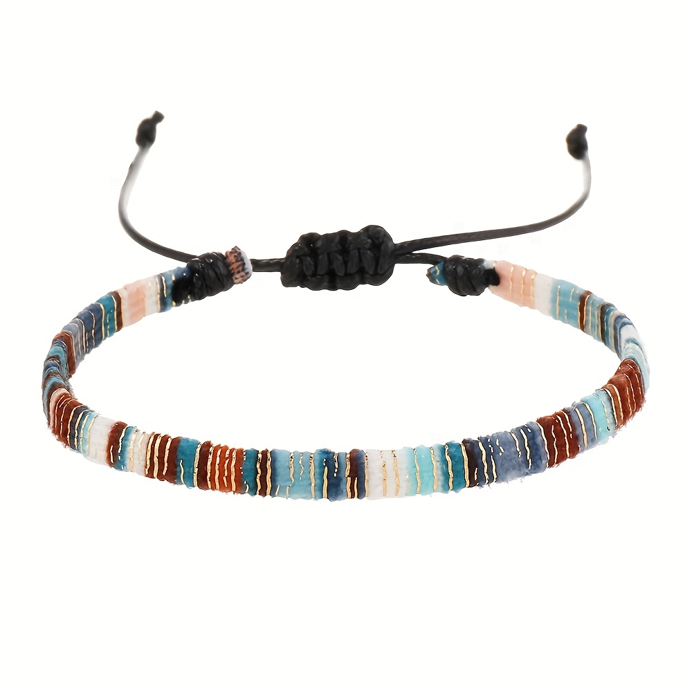 Colorful Woven Bracelet Anklet for Men