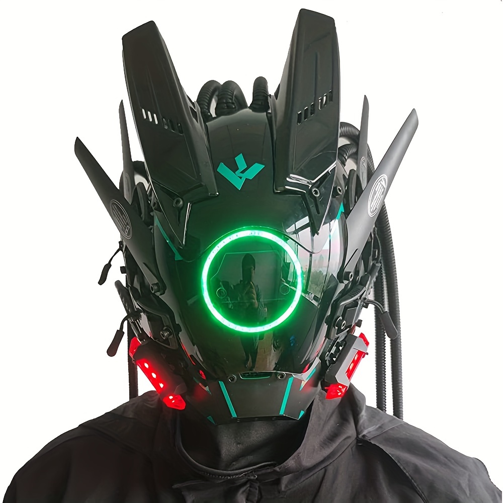 1pc womens anime peripheral mask led luminous mask cosplay halloween mask party props accessories