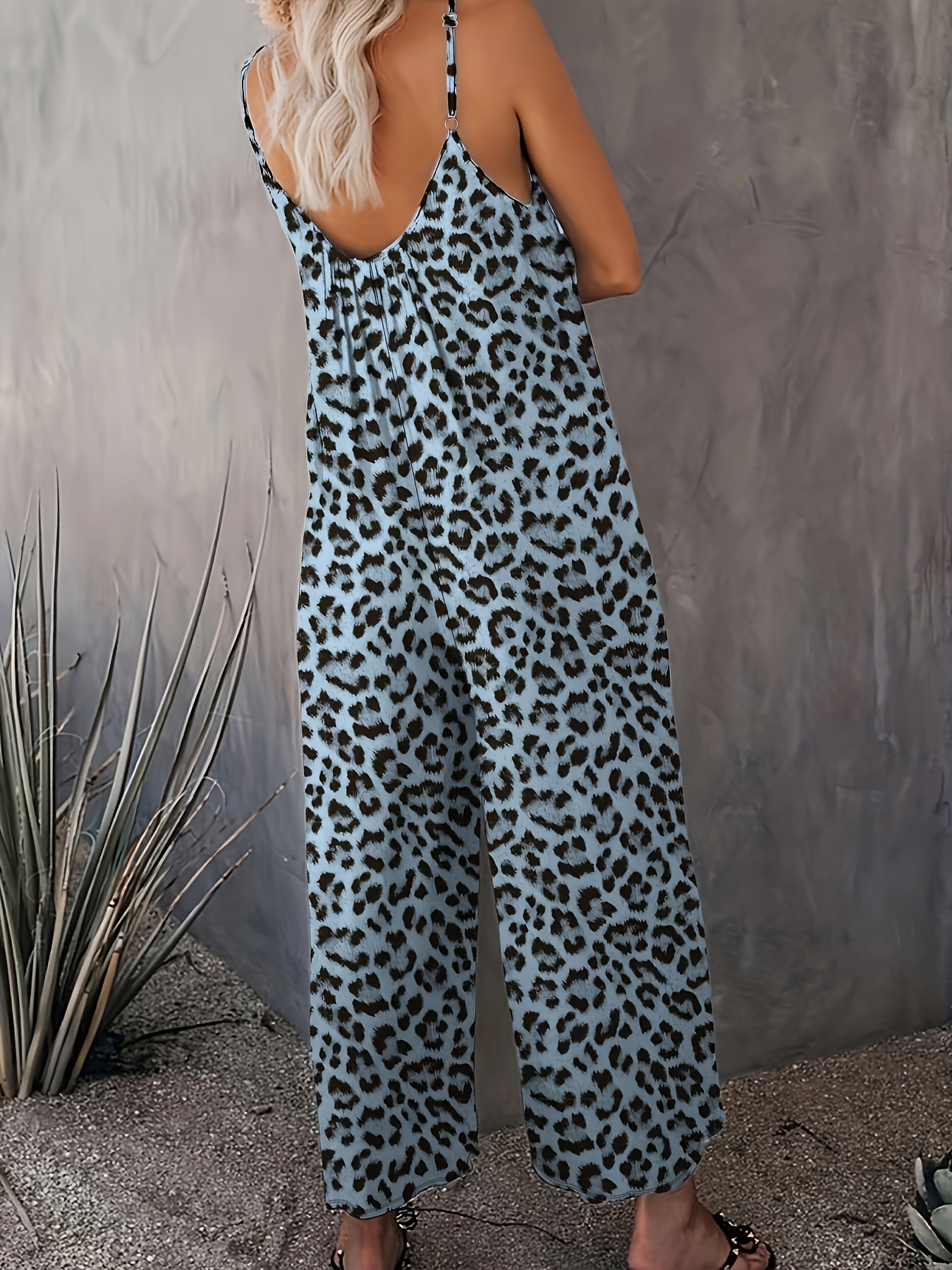 Jumpsuit leopard sales