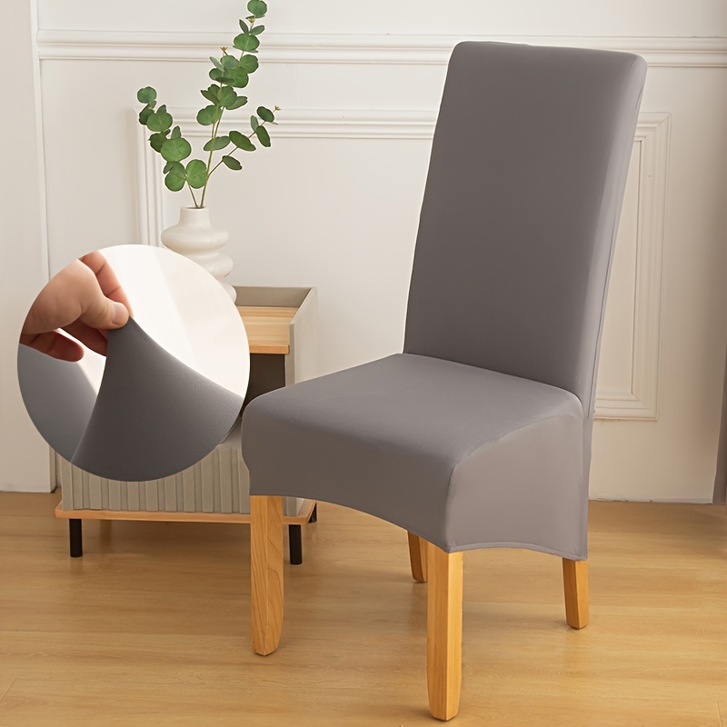 Housse de chaise,Housse de chaise en tissu velours, couvre-chaise  extensible, doux, antidérapant, lavable, pour salle - Red-2 Pieces -  Cdiscount Maison