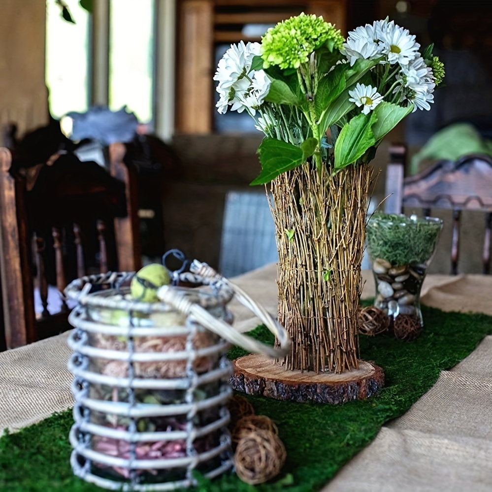 Dried Moss Table Runner