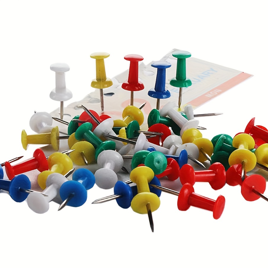 Plastic Round Head Push Pins Are Suitable For Home School - Temu