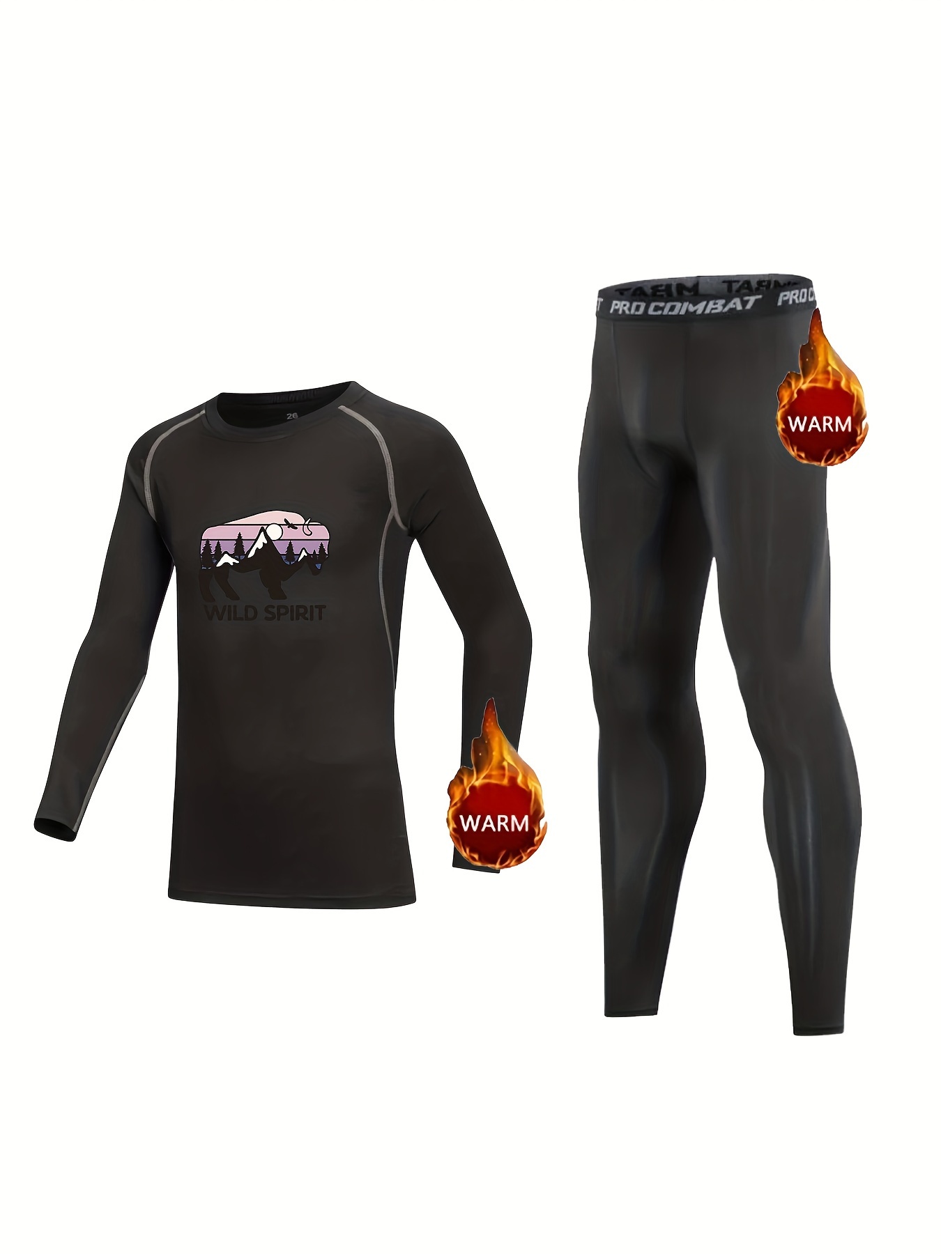 Thermal Underwear Set Children Ski Underwear Boys Girls - Temu