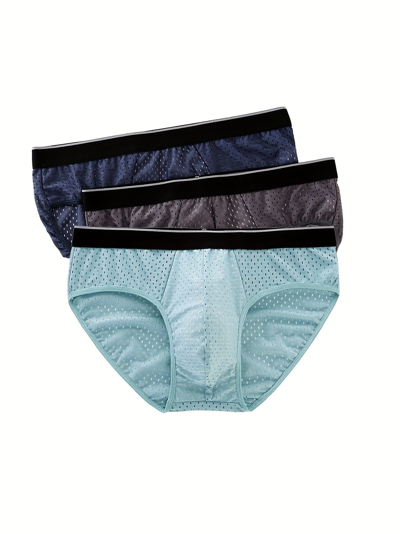 Men's Blue Sexy Briefs Underwear - Temu Canada