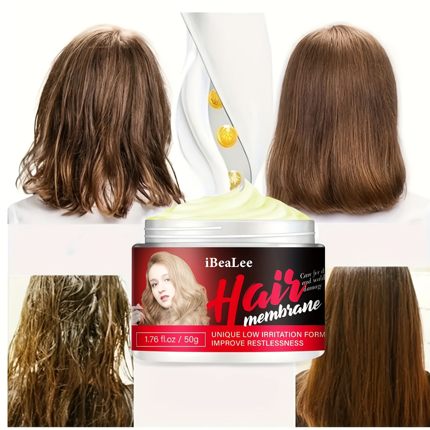 Ideal hair straight clearance cream