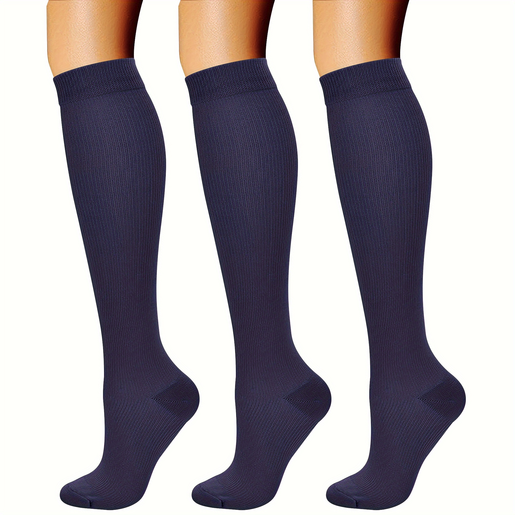 Compression Socks for Women & Men 15-20 mmHg Knee High Stockings