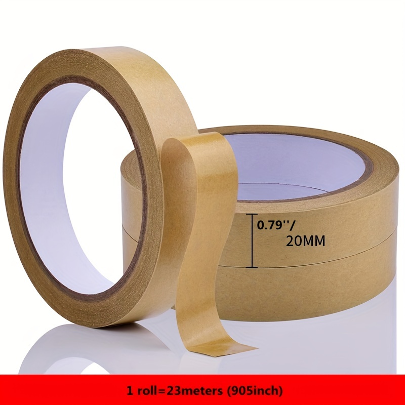 ProTech Cinta de embalaje de papel kraft marrón; cinta engomada de uso  general para embalaje, envío y sellado; adhesivo fuerte para sellar cajas  de