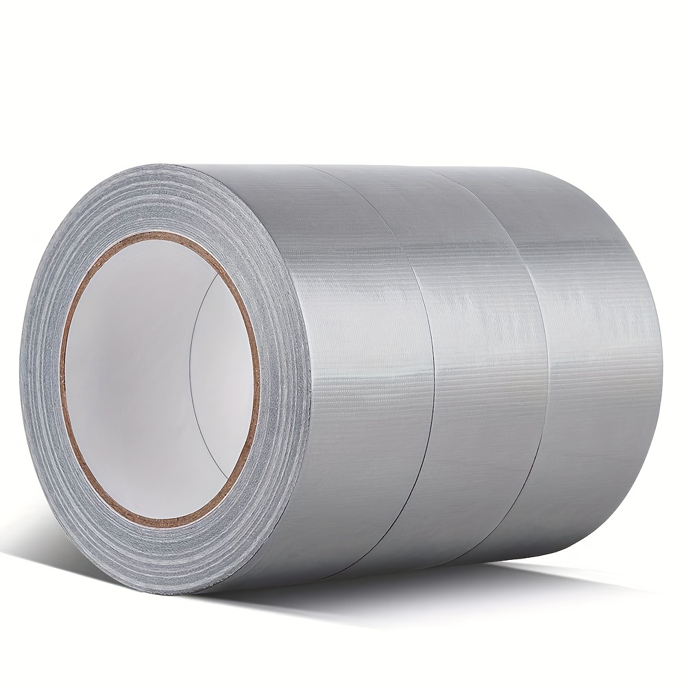 5 Rolls Duct Tape Heavy Duty For Workshop, 90 Yards X 2 Inches, Silvery  Waterproof Packaging Tape, Strong Elastic, No Residue, Industrial Strength  All Weather Handmade Easy Tear