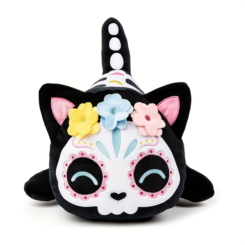 plush animal toy plush cat doll skull childrens doll 3