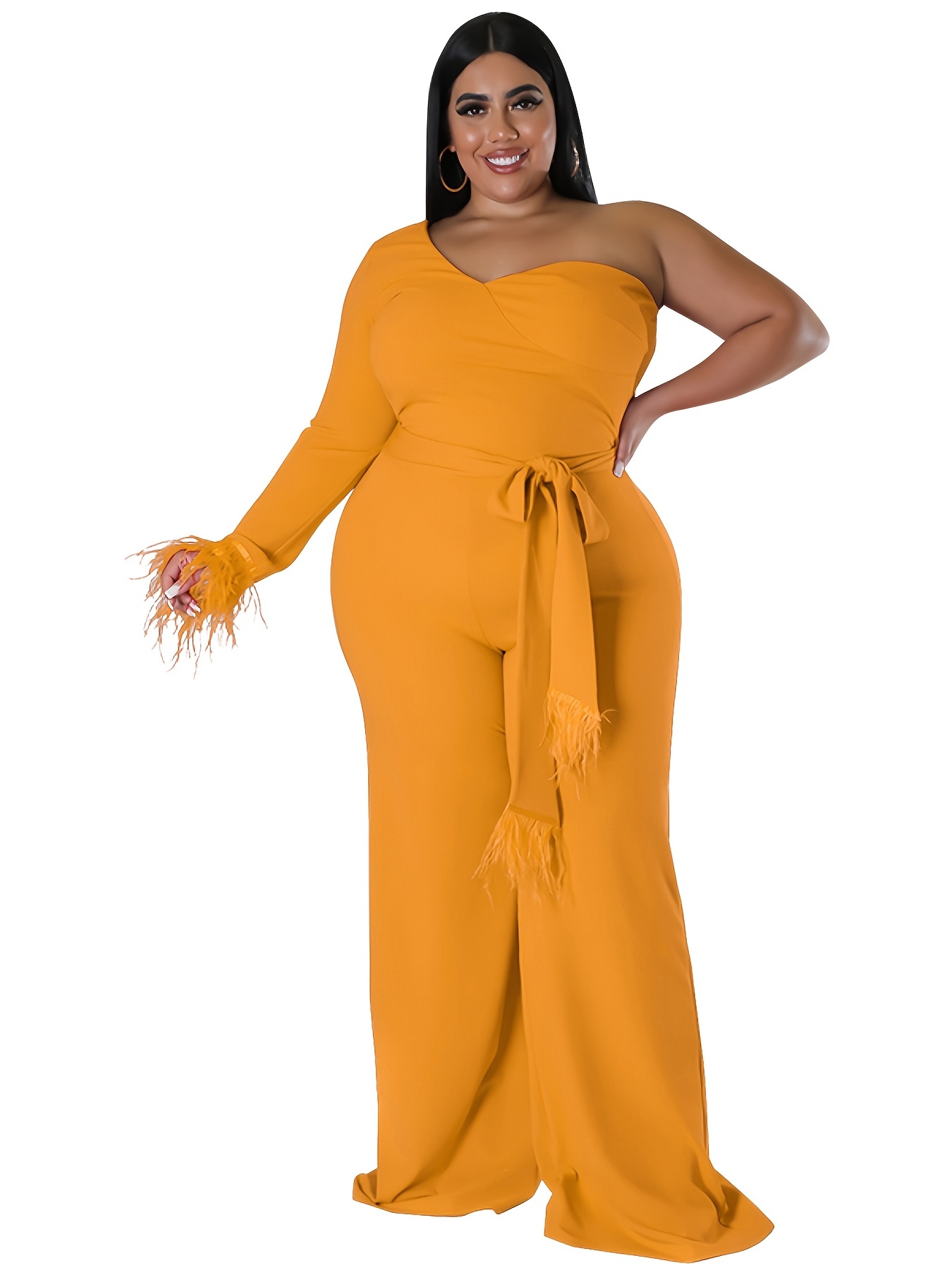 Plus size best sale tassel jumpsuit