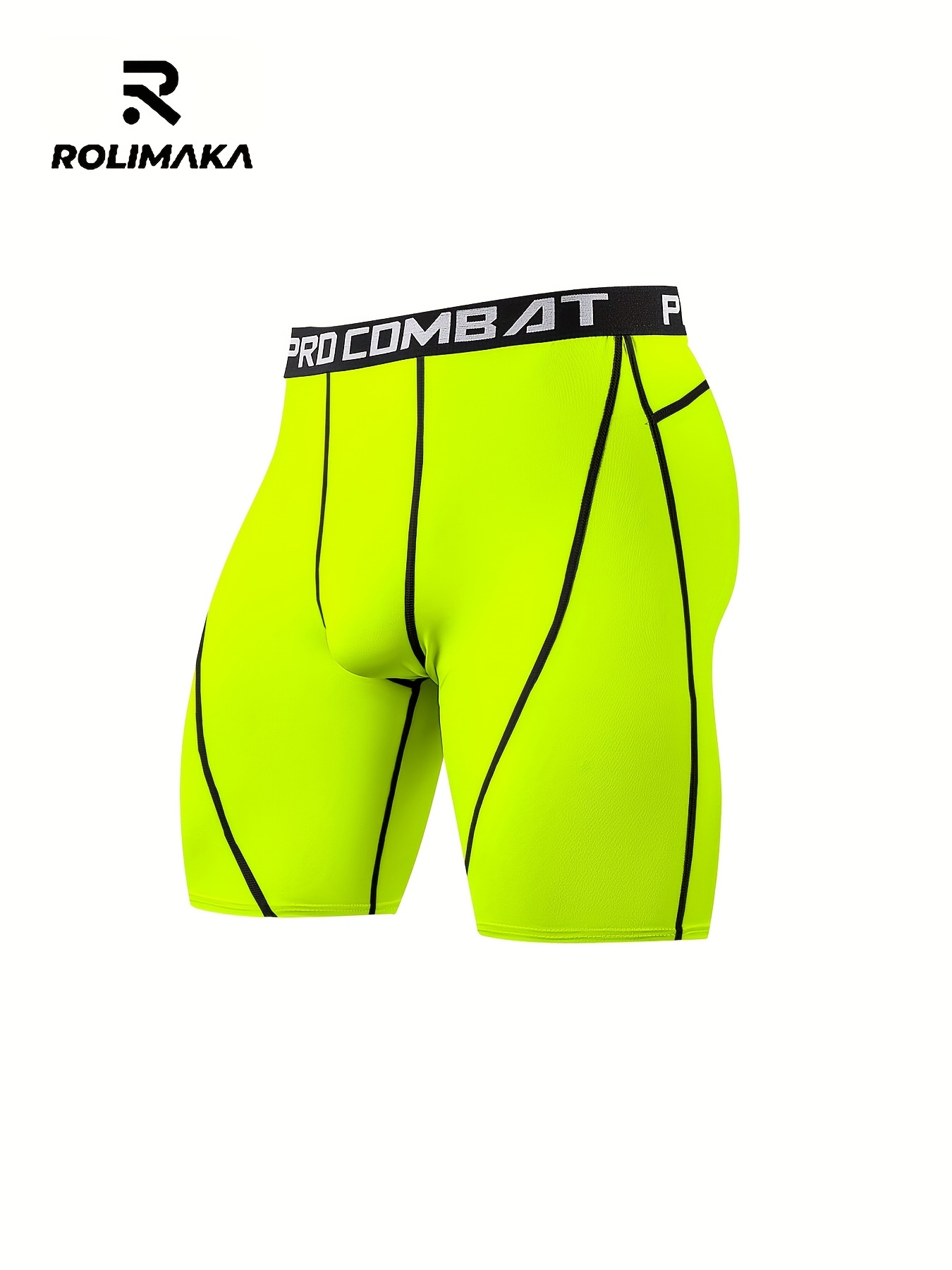 Men's Solid Compression Shorts Assorted Colors - Temu