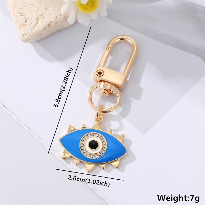 Rainbow Heart Evil Eye Keychain Key Ring For Friend Lovers - Temu