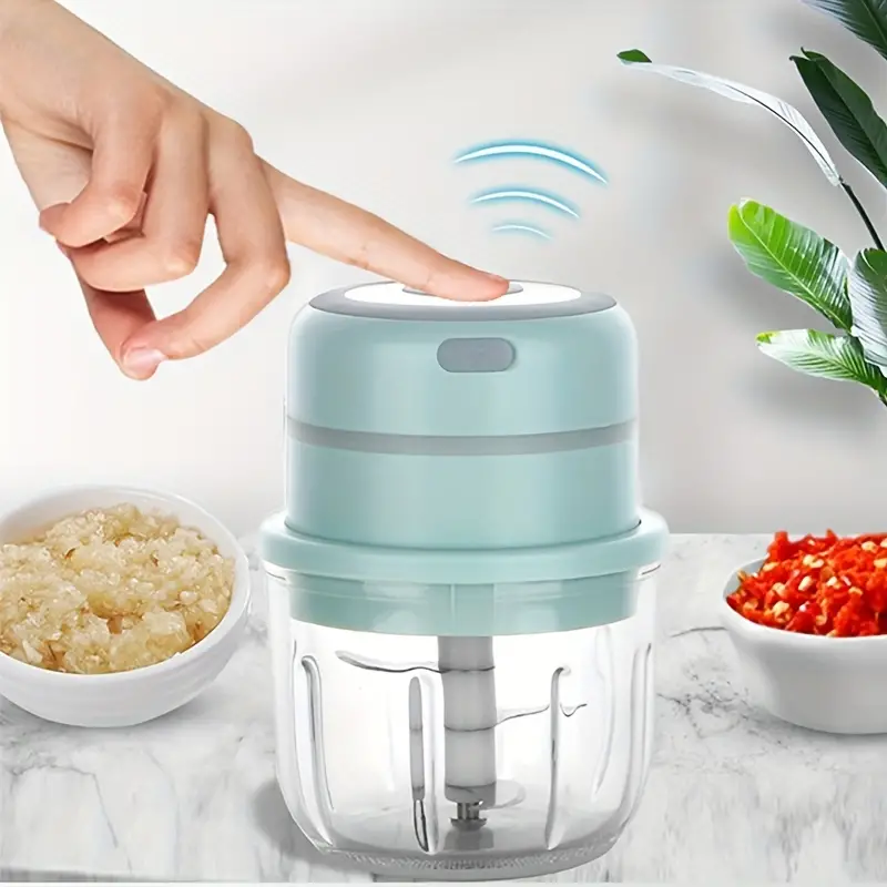 Intelligent Wireless Electric Garlic Clay Artefact Garlic Machine Small  Household Pound Garlic Beat Pull Cut Ginger Garlic Paste Mashed Auxiliary  Food