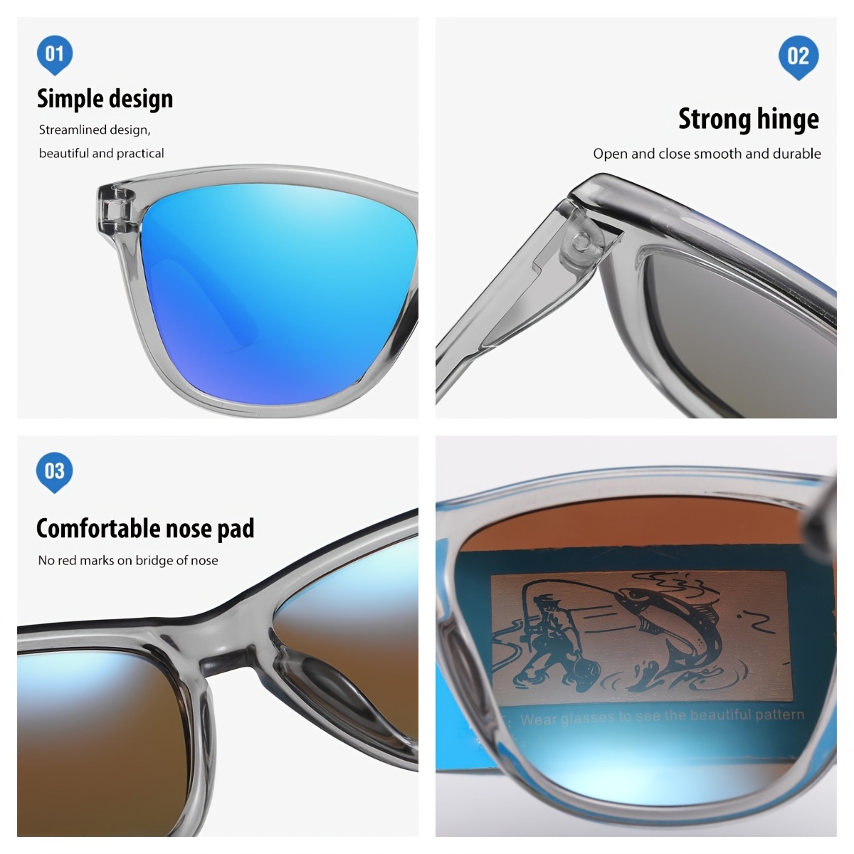 New Fashion Big Frame Polarized Sunglasses Uv Protection Gafas De