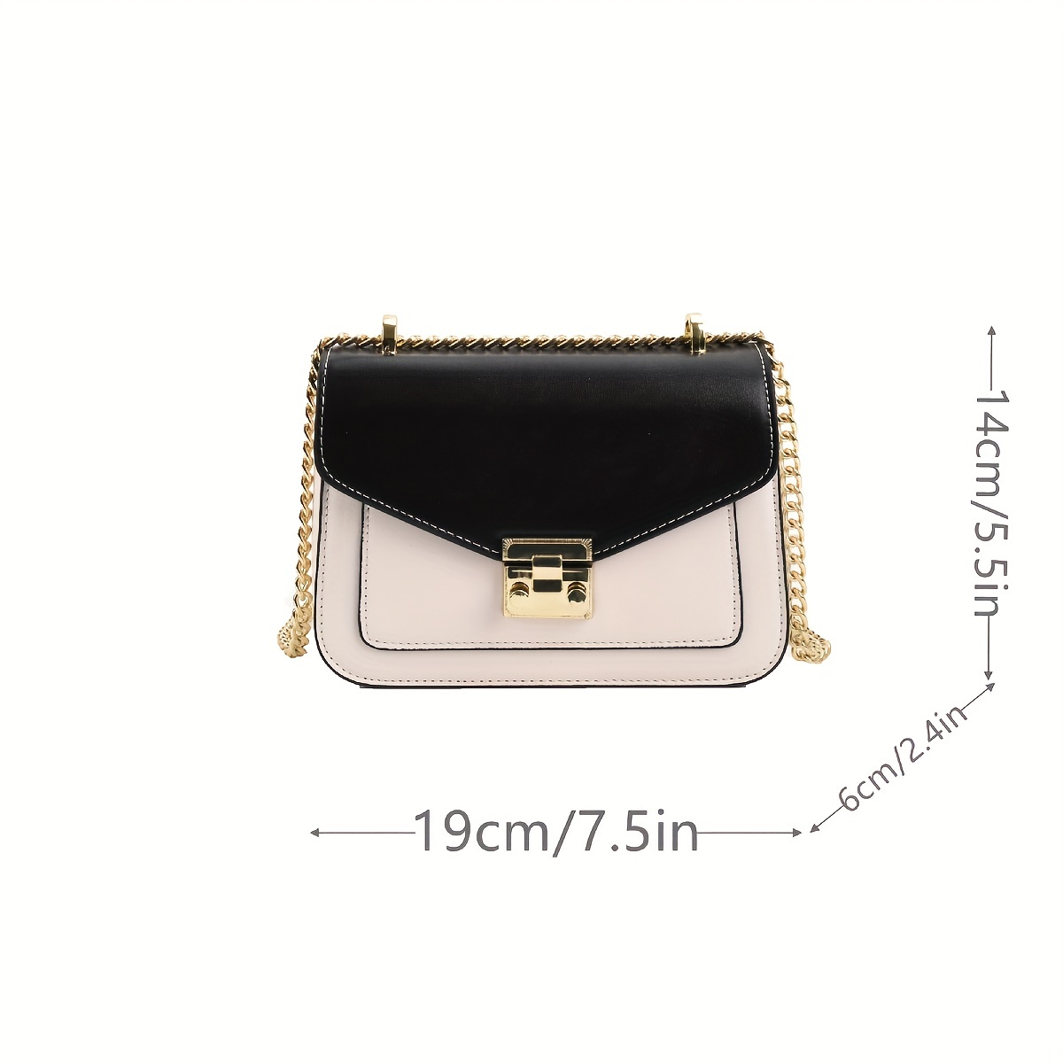 Unisex Chain Crossbody Bag Bright Color Square Casual Shoulder Bag For  Daily School Office Wearing