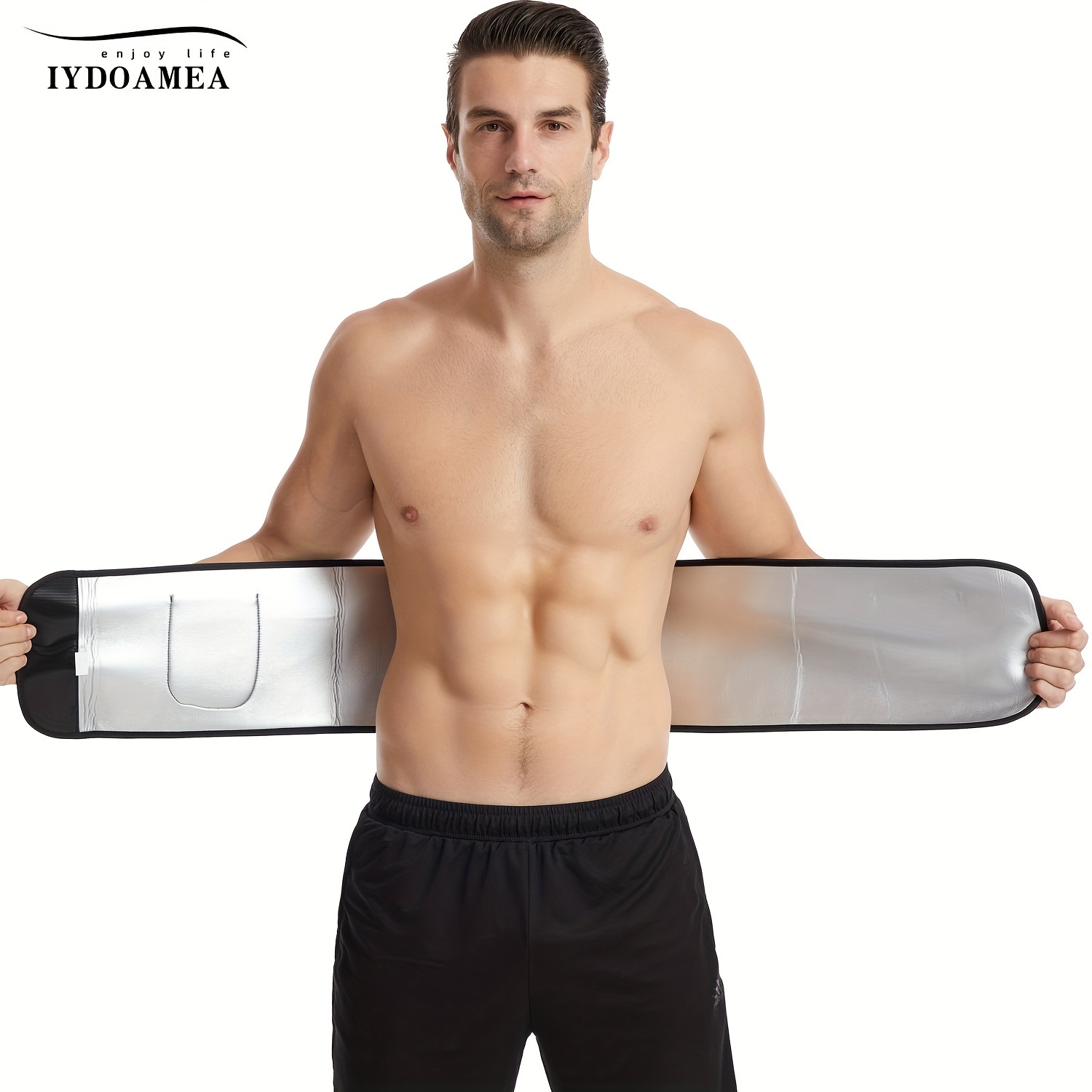 New Modal Sweat Slim belt For Fat Reducer belt belly fat waist tummy  Trimmer Belt Slim sweat belt for women men and boy girl Belt Shapewear black