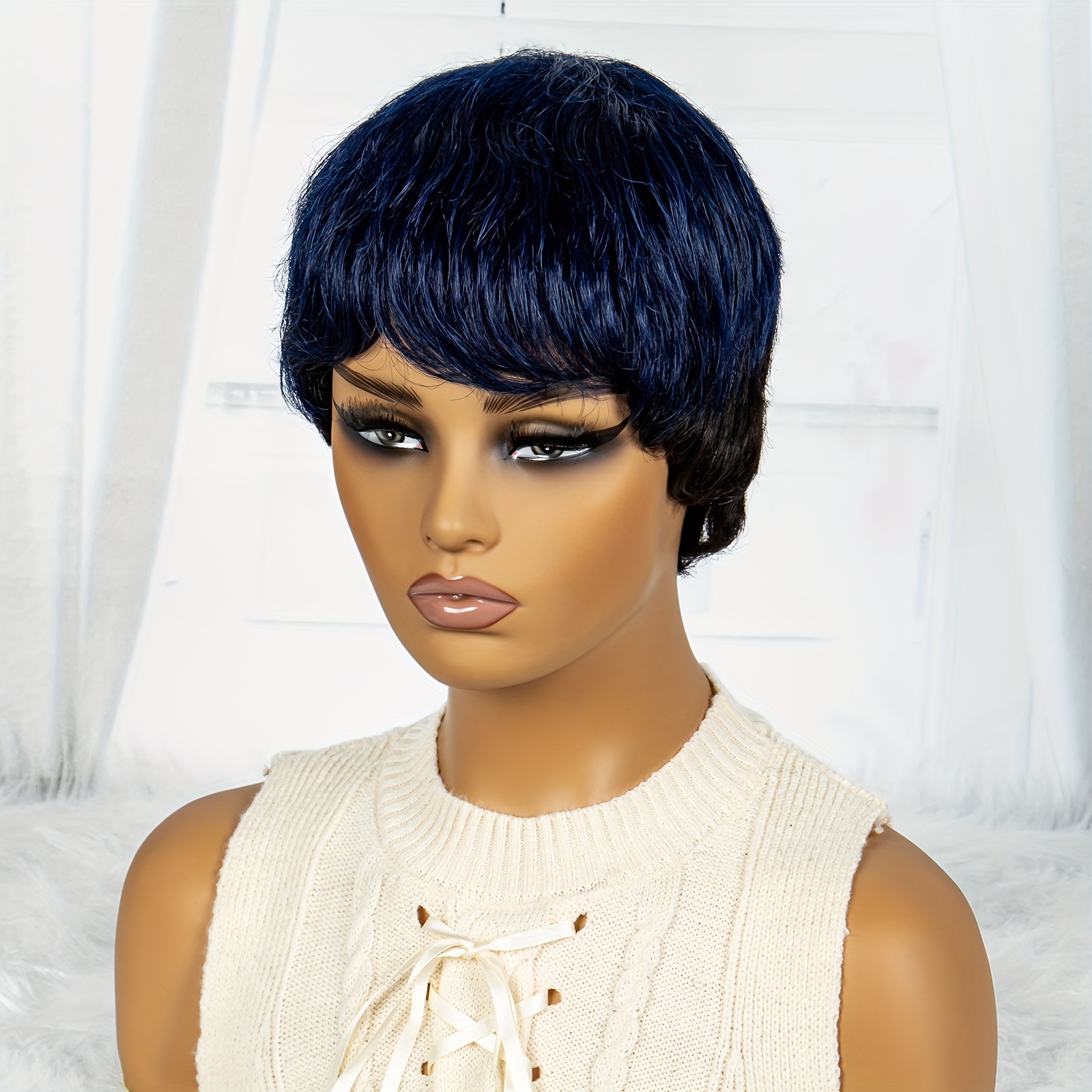 Short online pixie cut human hair wigs bob cut wigs Brazilian virgin human hair wig