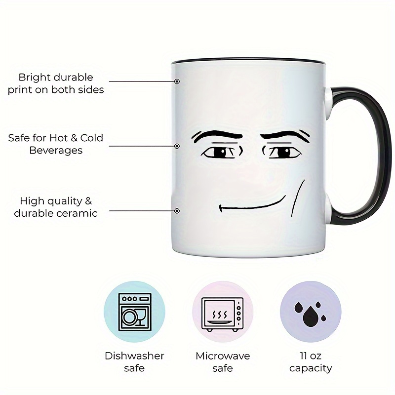 Man Face Coffee Mug Novelty Ceramic Cup For Hot Or Cold - Temu