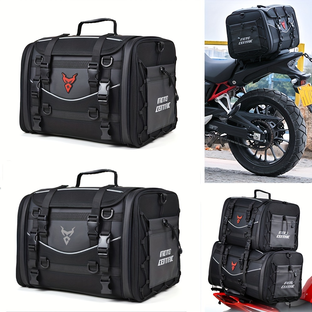 Motorcycle Luggage Bag Motorcycle Tail Bag Large Capacity - Temu