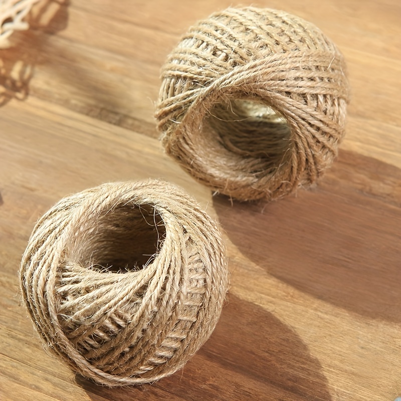 1 Roll 30M Natural Brown Jute Hemp Rope Twine String Cord Shank Craft  Making DIY Colored Twine Clothing Tag Rope