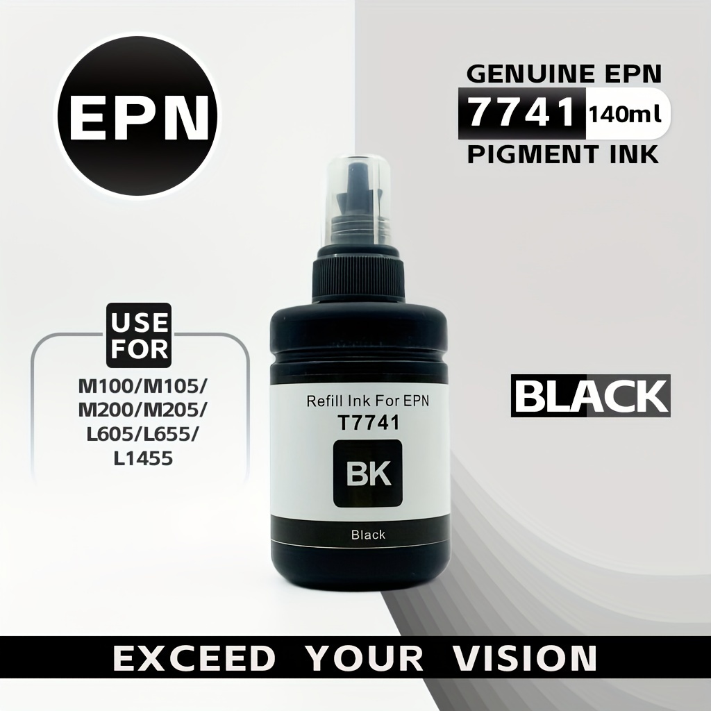Encre de sublimation Epson appropriée Noir (BK) Bouteille d'encre