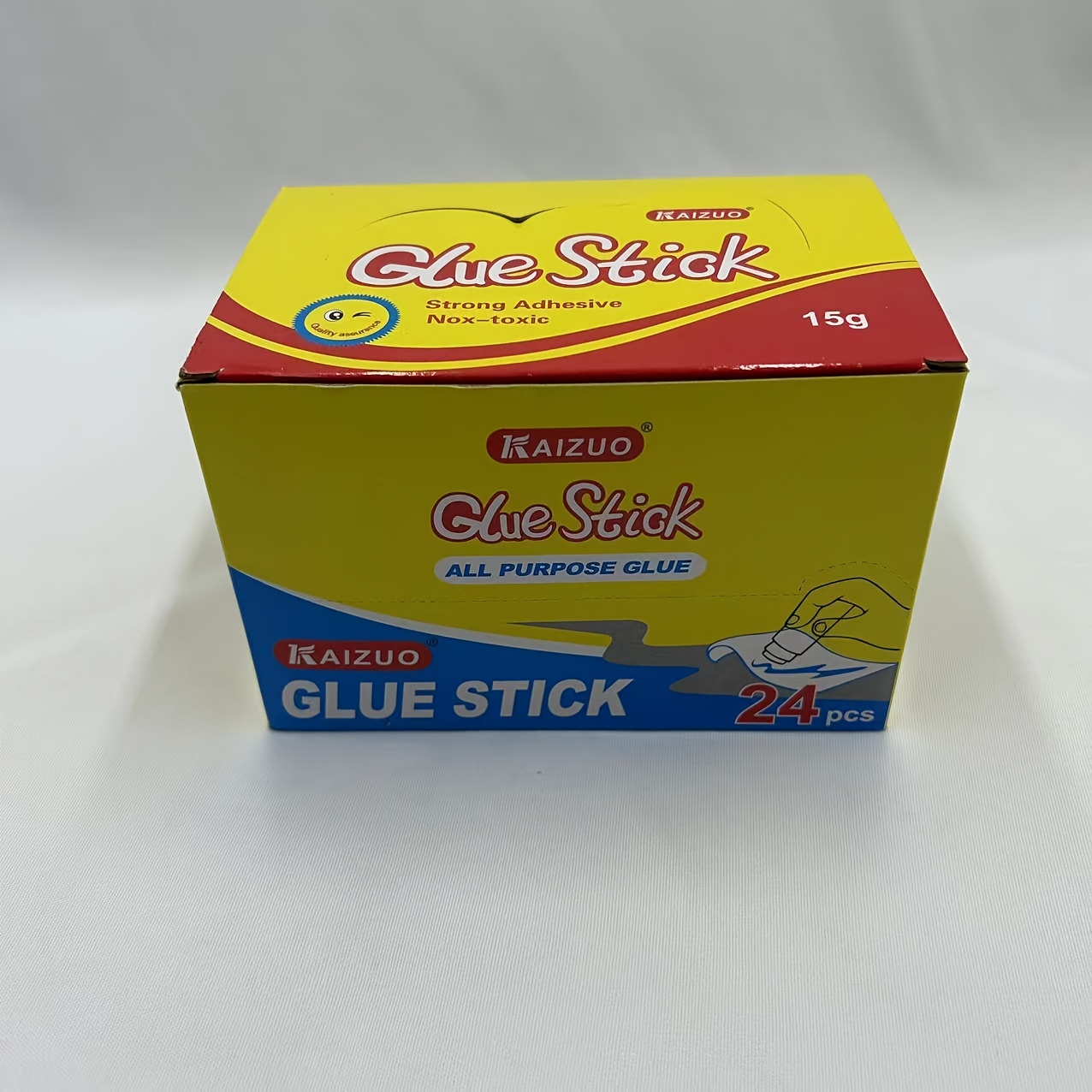  100 Pcs White Glue Stick Bulk 0.74 Ounce Washable Glue