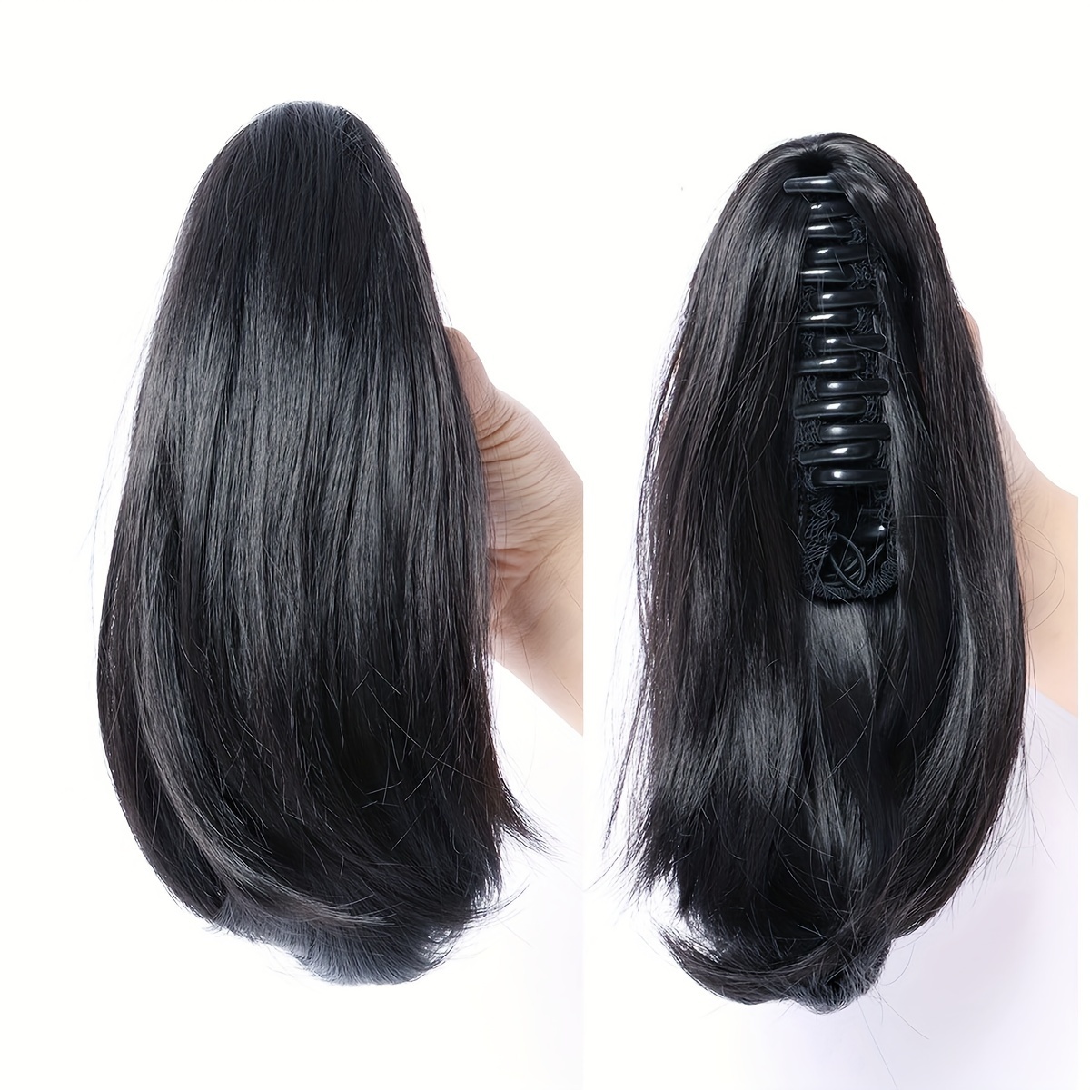 Image of 10 Inch Synthetic Claw Clip On Ponytail Hair Extension Ponytail Extension Ponytail Hair Hairpiece