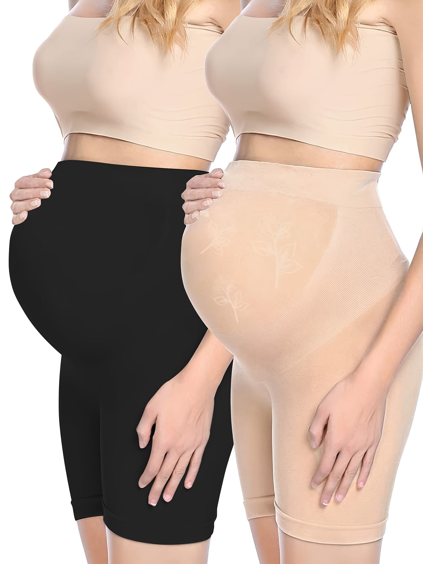 Women's Solid Maternity Seamless Comfortable Stretch High - Temu