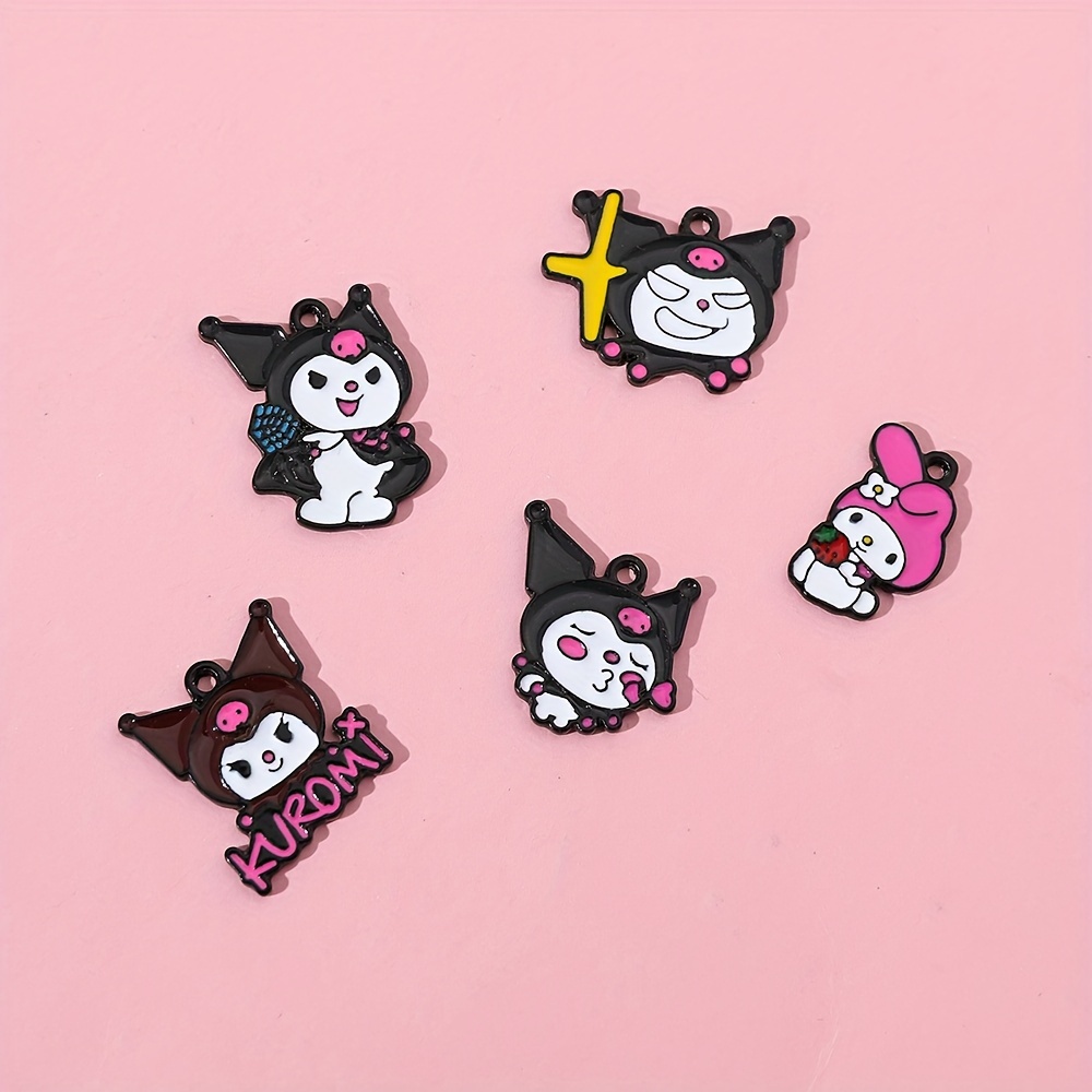 Charms Kawaii Kuromi Hello Kitty Melody Metal Pendant - Temu