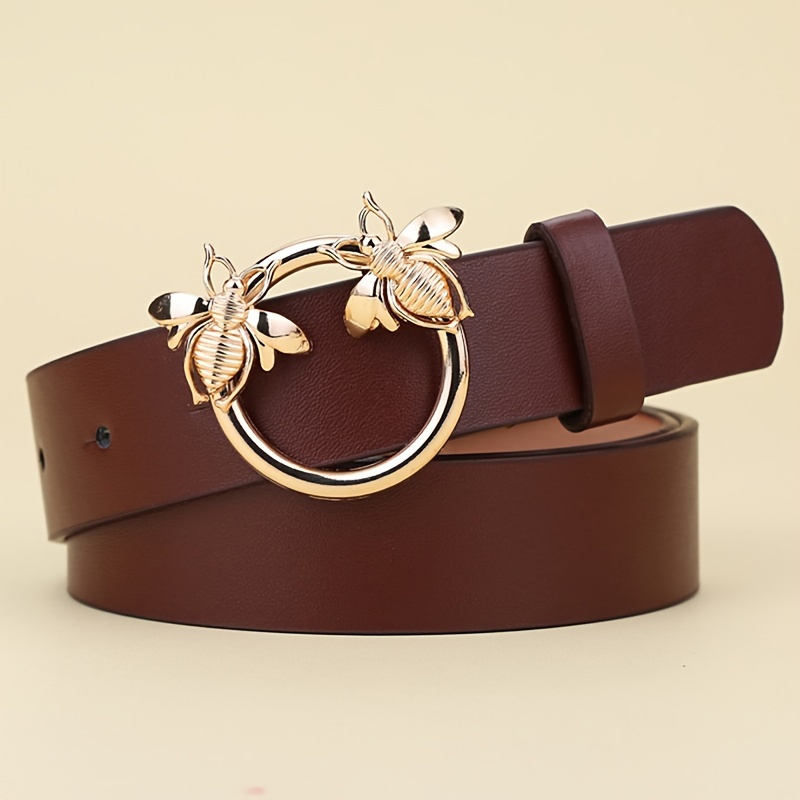 Image of 1pc Women's Belt, Fashion Small Bee Casual Waist Belt, Decorative Coat Sweater Trendy All-match Jeans Belt